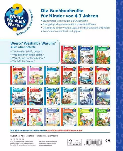 Ravensburger Wieso? Weshalb? Warum?. Band 56 - Alles über Schiffe