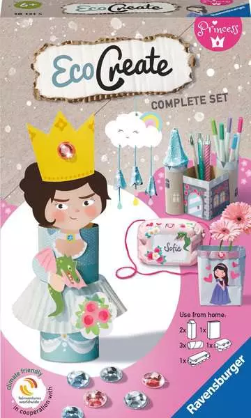 EcoCreate Mini - Prinzessinnen - Bastelset für Kinder ab 6 Jahren