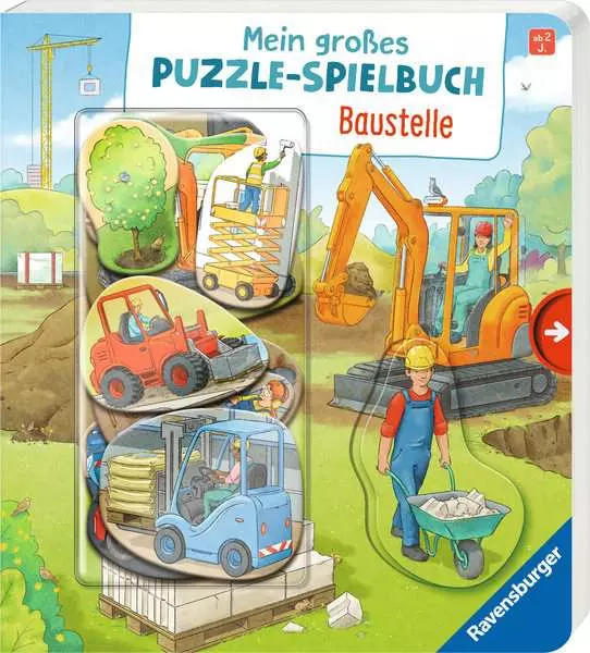 Mein großes Puzzle-Spielbuch - Baustelle