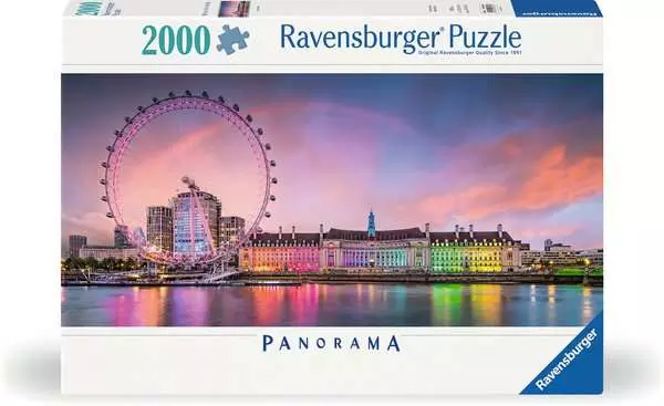 Puzzle 2000 Teile - Kunterbuntes London