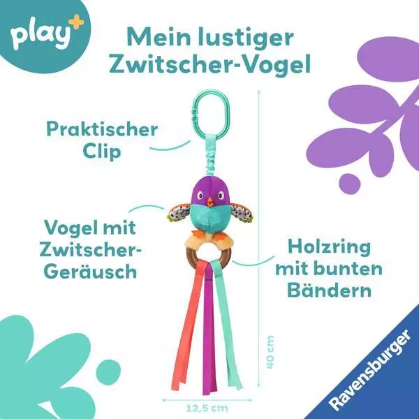 Zwitscher-Vogel - Babyspielzeug ab 0 Monaten