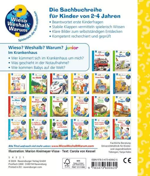 Ravensburger Wieso? Weshalb? Warum? junior. Band 75 - Im Krankenhaus