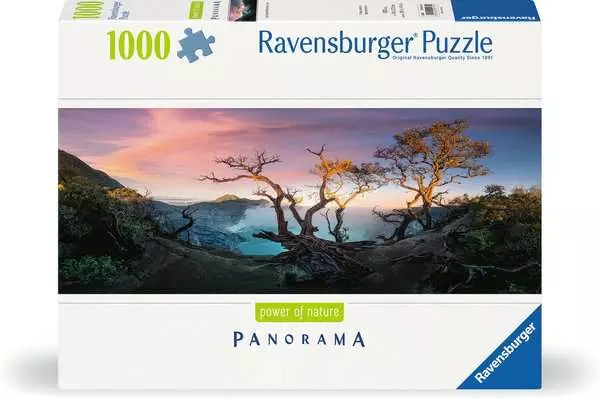 Puzzle 1000 Teile - Schwefelsäure See am Mount Ijen. Java
