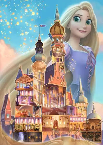 Puzzle 1000 Teile - Disney Castles: Rapunzel