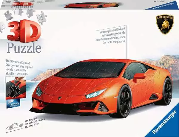 3D Puzzle Lamborghini Huracán EVO - Arancio