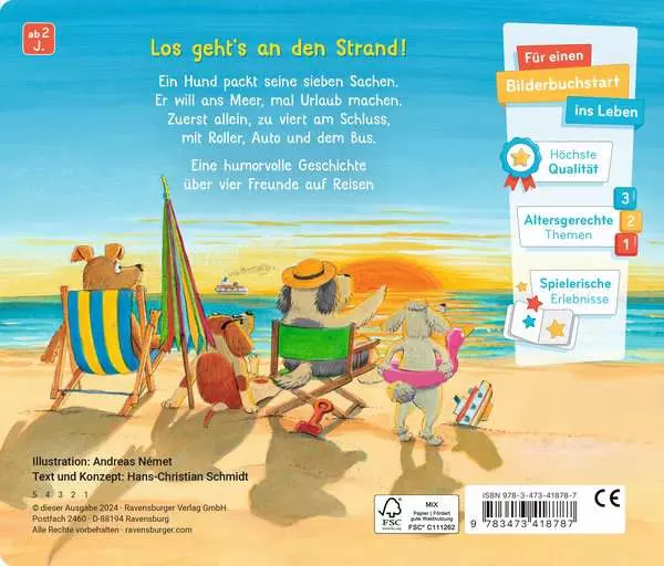 Vier Freunde wollen Urlaub machen