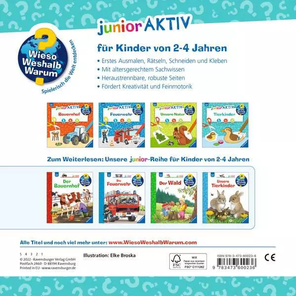 Ravensburger Wieso? Weshalb? Warum? junior AKTIV - Tierkinder