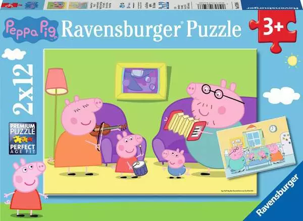 Kinderpuzzle ab 3 Jahren - Zuhause bei Peppa - 12 Teile
