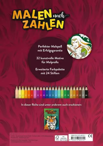 Malen nach Zahlen - Fabelwesen