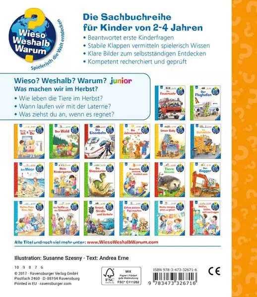 Ravensburger Wieso? Weshalb? Warum? junior. Band 61 - Was machen wir im Herbst?