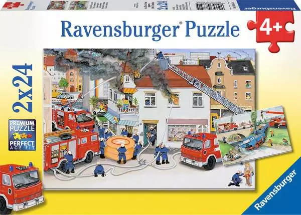 Kinderpuzzle ab 4 Jahren - Bei der Feuerwehr - 24 Teile