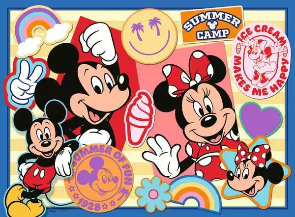 Kinderpuzzle ab 8 Jahren - Unterwegs mit Mickey und Minnie - 200 Teile