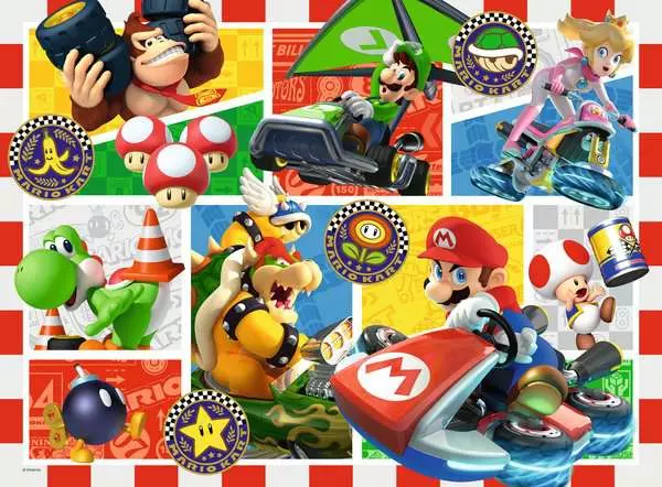 Kinderpuzzle ab 7 Jahren - Spaß mit Mario Kart - 150 Teile