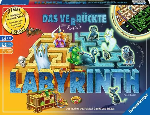 Das verrückte Labyrinth - Glow in the Dark - Spiel ab 7 Jahren