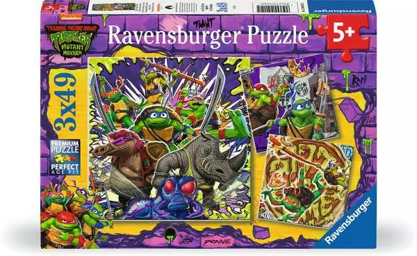 Kinderpuzzle ab 5 Jahren - Ninja Turtles - 49 Teile