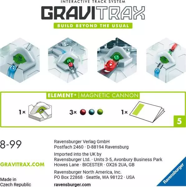 Element Magnetic cannon - Kugelbahn-Erweiterung für Kinder ab 8 Jahren