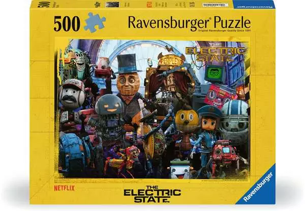 Puzzle 500 Teile - Drohnen niemals! Bots für immer!