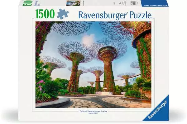 Puzzle 1500 Teile - Garten an der Bucht in Singapur