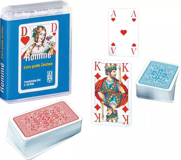 Rommé Bridge. Canasta - Kartenspiel ab 8 Jahren