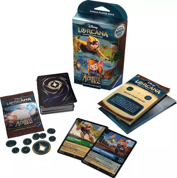 Disney Lorcana: Azurite Sea - Emerald and Sapphire Deck (Englisch)
