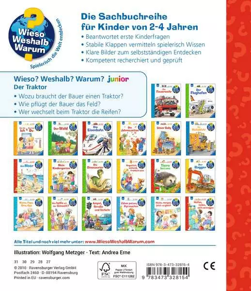 Ravensburger Wieso? Weshalb? Warum? junior. Band 34 - Der Traktor