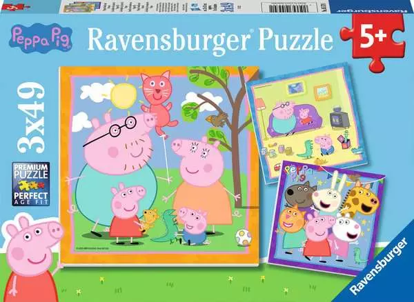 Kinderpuzzle ab 5 Jahren - Peppas Familie und Freunde - 49 Teile