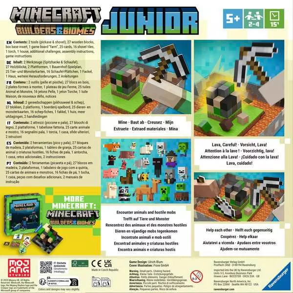 Minecraft Builders & Biomes Junior - Kinderspiel ab 5 Jahren