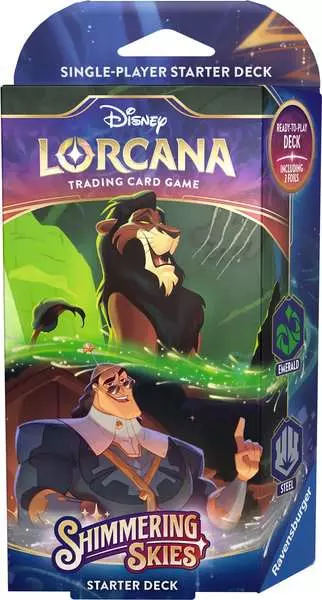 Disney Lorcana: Shimmering Skies - Starter Deck Emerald and Steel (Englisch)