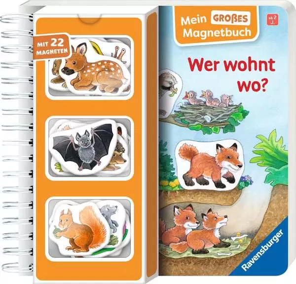 Mein großes Magnetbuch - Wer wohnt wo?