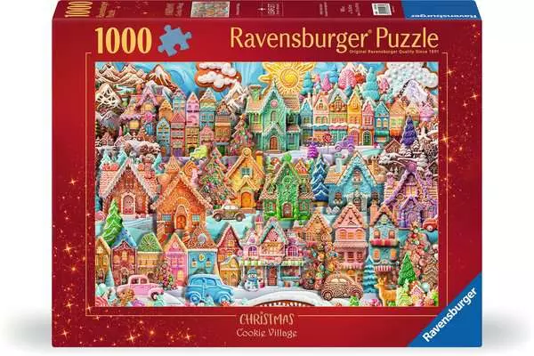 Puzzle 1000 Teile - Das Dorf der Weihnachtsplätzchen