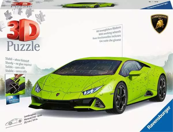 3D Puzzle Lamborghini Huracán EVO - Verde
