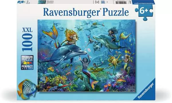 Kinderpuzzle ab 6 Jahren - Abenteuer unter Wasser - 100 Teile