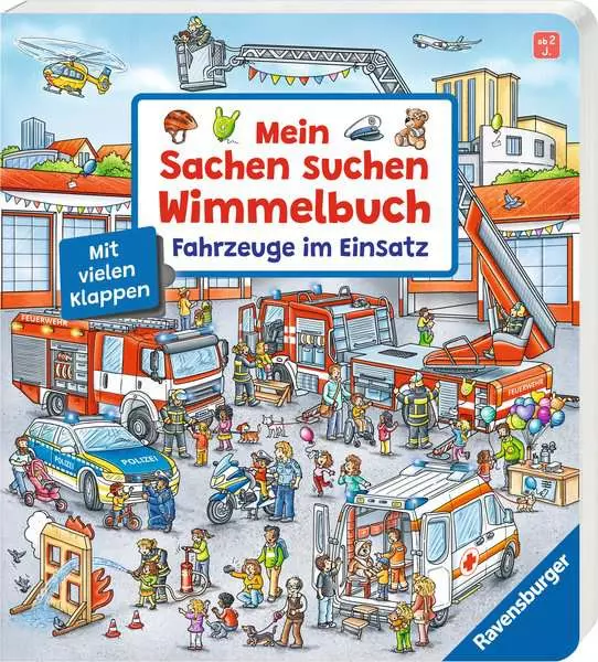 Mein Sachen suchen Wimmelbuch: Fahrzeuge im Einsatz