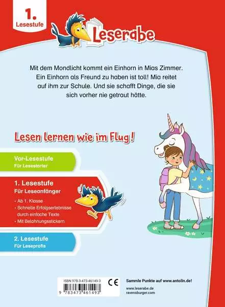 Leserabe 1 Lesestufe - Mein Freund. das Einhorn