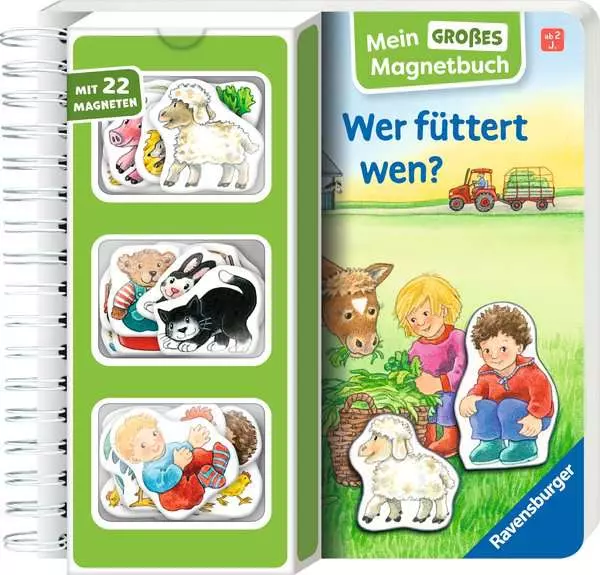 Mein großes Magnetbuch - Wer füttert wen?