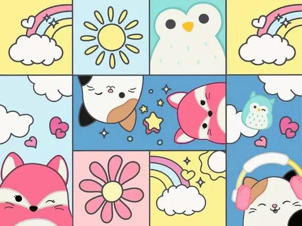 CreArt Squishmallows - Malen nach Zahlen für Erwachsene