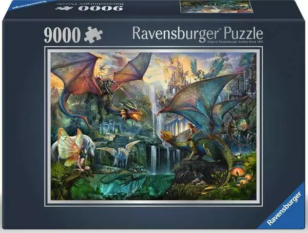 Puzzle 9000 Teile - Zauberhafter Drachenwald