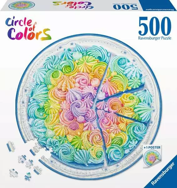 Puzzle 500 Teile - Circle of Colors - Regenbogenkuchen