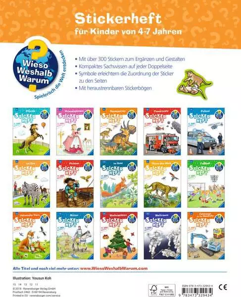 Ravensburger Wieso? Weshalb? Warum? Stickerheft - Im Zoo