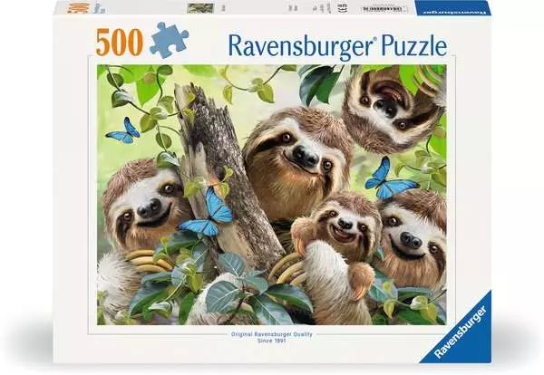 Puzzle 500 Teile - Faultier Selfie