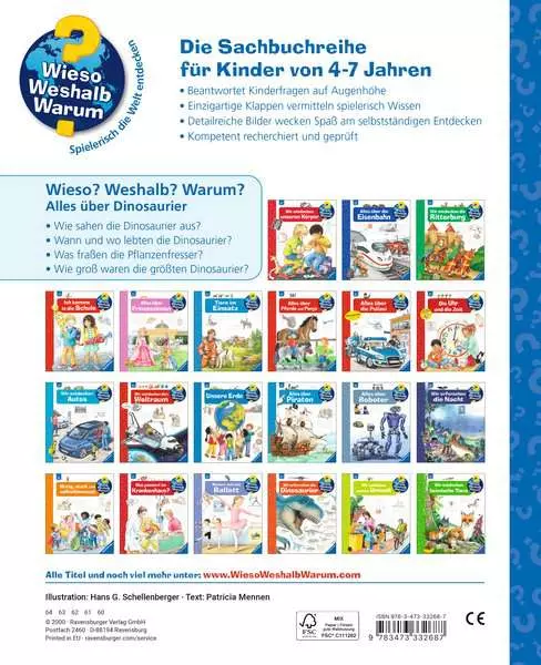 Ravensburger Wieso? Weshalb? Warum?. Band 12 - Alles über Dinosaurier