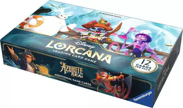 Disney Lorcana: Azurblaues Meer - Display mit 24 Booster Packs (Englisch)