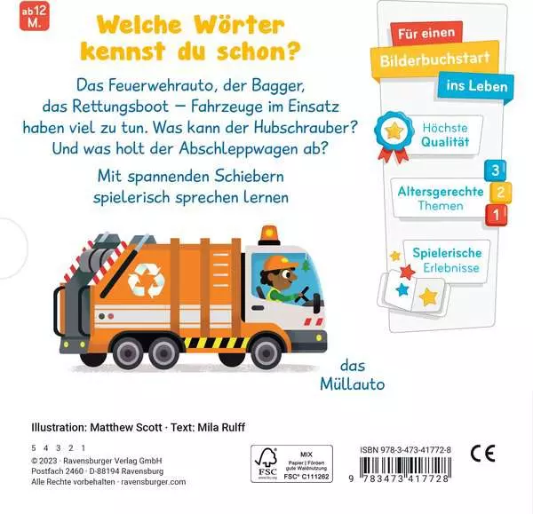 Meine ersten Wörter - Fahrzeuge im Einsatz