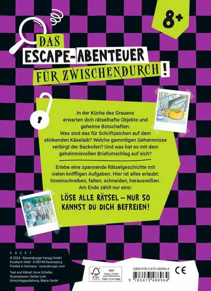 Ravensburger Escape Rätsel - Küche des Grauens