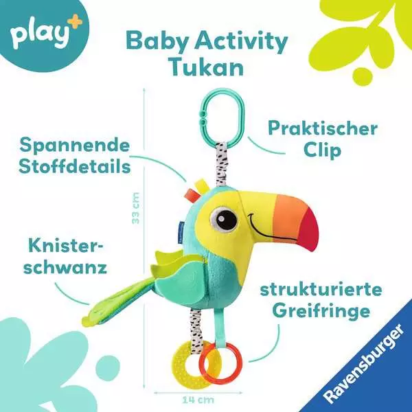 Baby Activity-Tukan - Babyspielzeug ab 0 Monaten