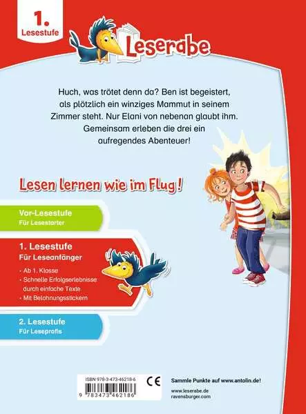 Leserabe 1. Lesestufe - Ein Mammut unterm Bett