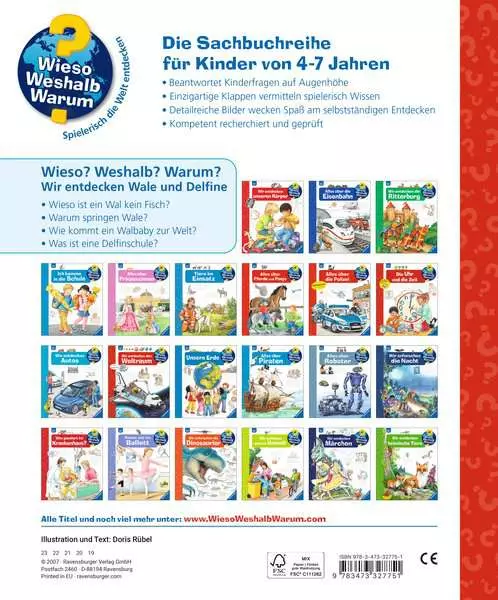 Ravensburger Wieso? Weshalb? Warum?. Band 41 - Wir entdecken Wale und Delfine