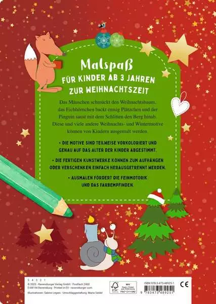 Mein erstes Weihnachts-Malbuch