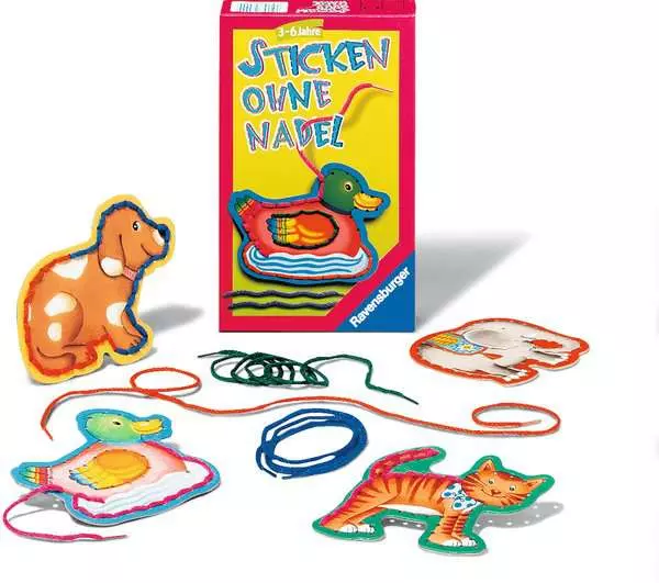 Sticken ohne Nadel - Reisespiel ab 3 Jahren