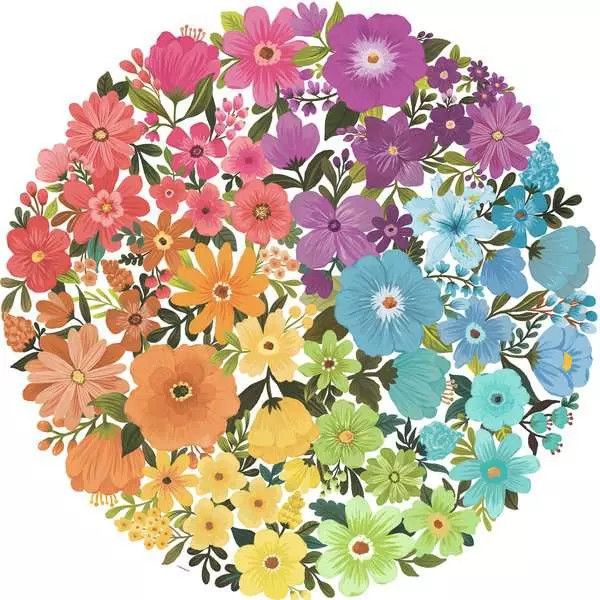 Puzzle 500 Teile - Circle of Colors - Blumen
